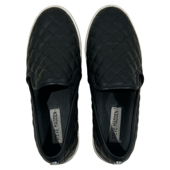 STEVE MADDEN PU LEATHER SLIP-ON SNEAKERS 6.5M - Picture 6 of 8
